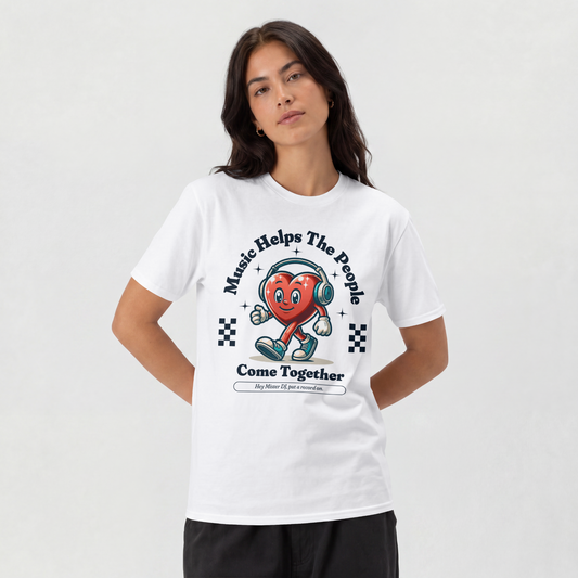 Music Helps The People Tee