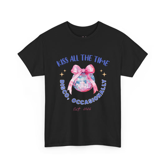 Kiss all the time - Discoball Ribbon T-Shirt