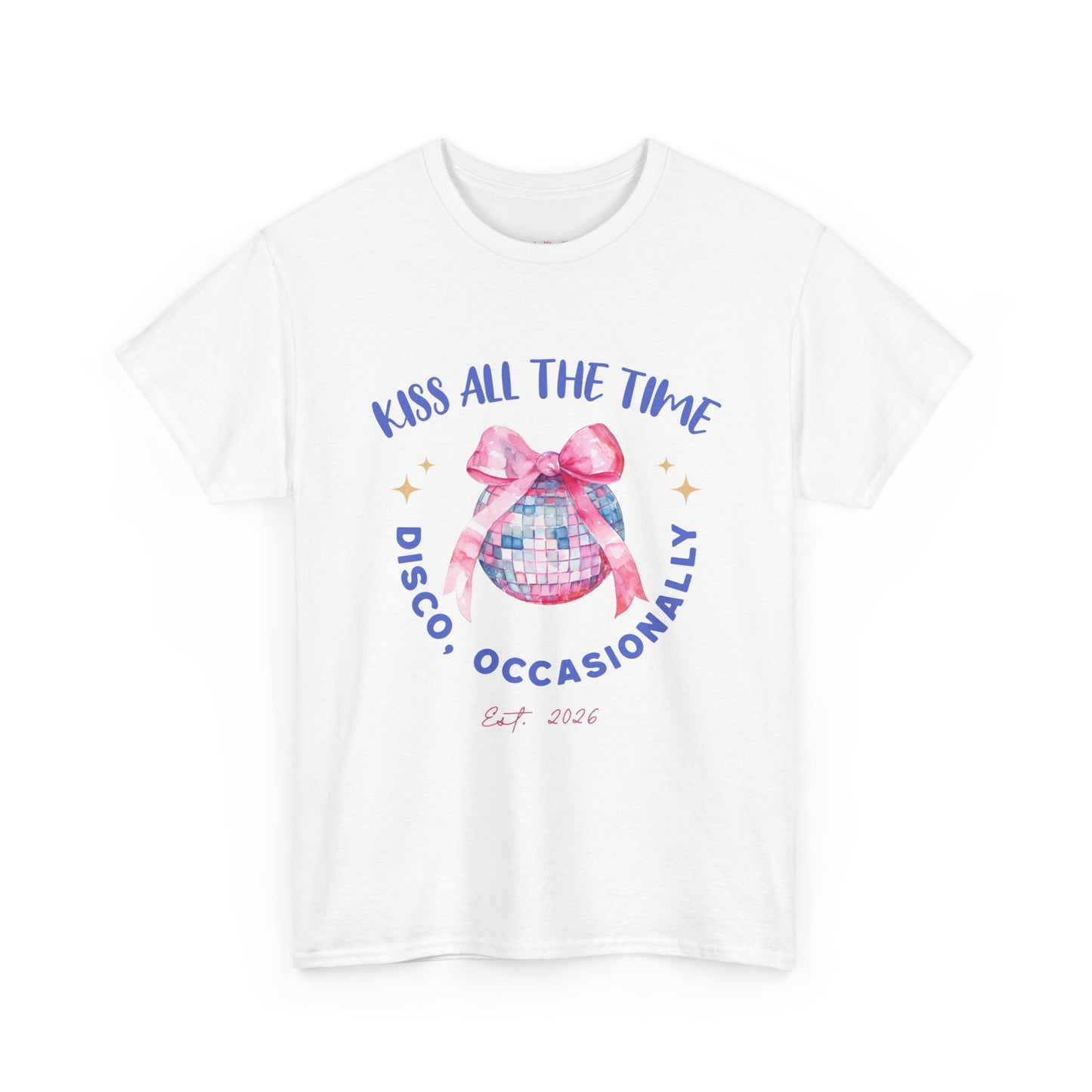 Kiss all the time - Discoball Ribbon T-Shirt
