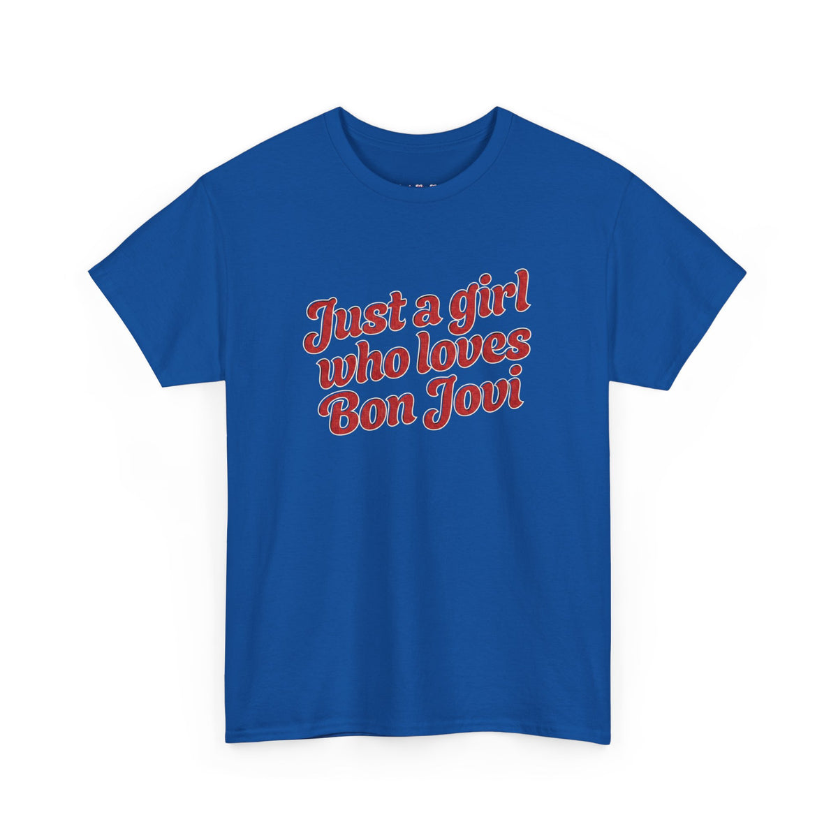 Just A Girl 90s rock slogan printed on a unisex graphic t-shirt — view 6
