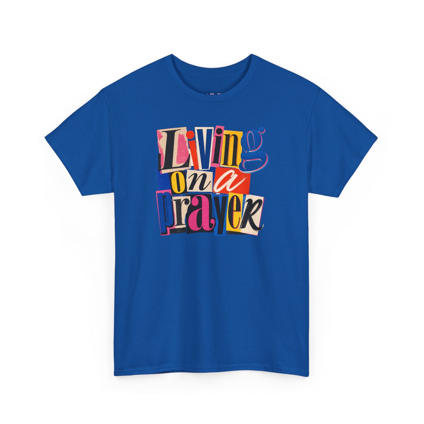 Living On A Prayer Retro Print Tee