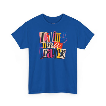 Living On A Prayer Retro Print Tee