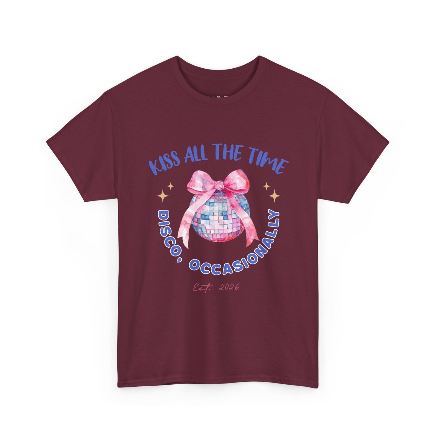Kiss all the time - Discoball Ribbon T-Shirt