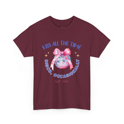 Kiss all the time - Discoball Ribbon T-Shirt