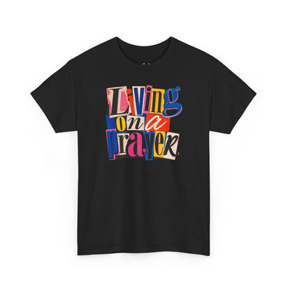 Living On A Prayer Retro Print Tee