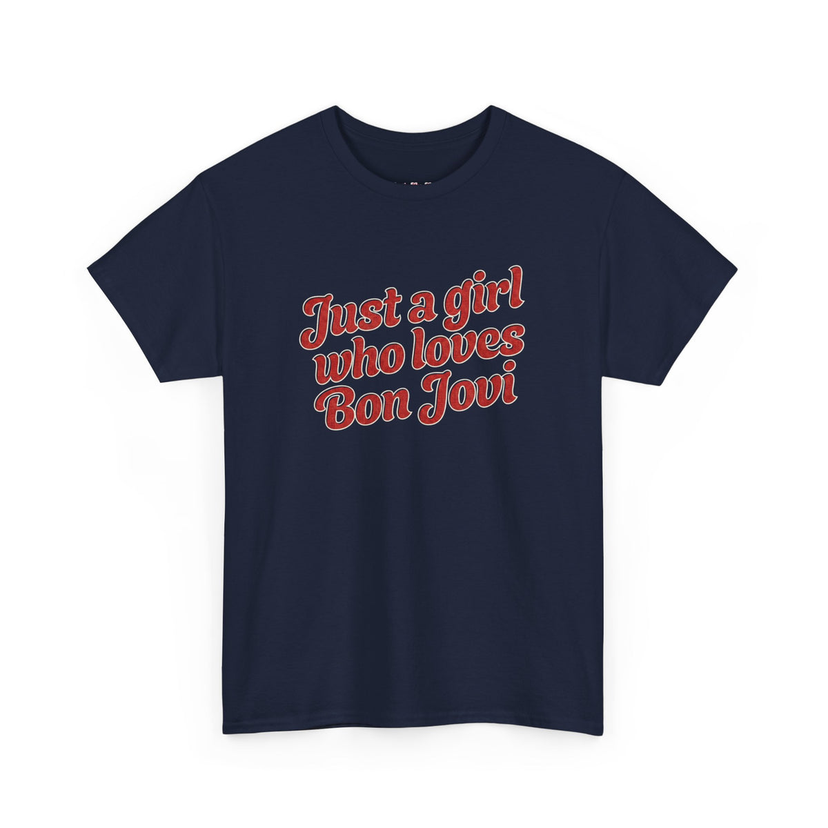 Just A Girl 90s rock slogan printed on a unisex graphic t-shirt — view 7