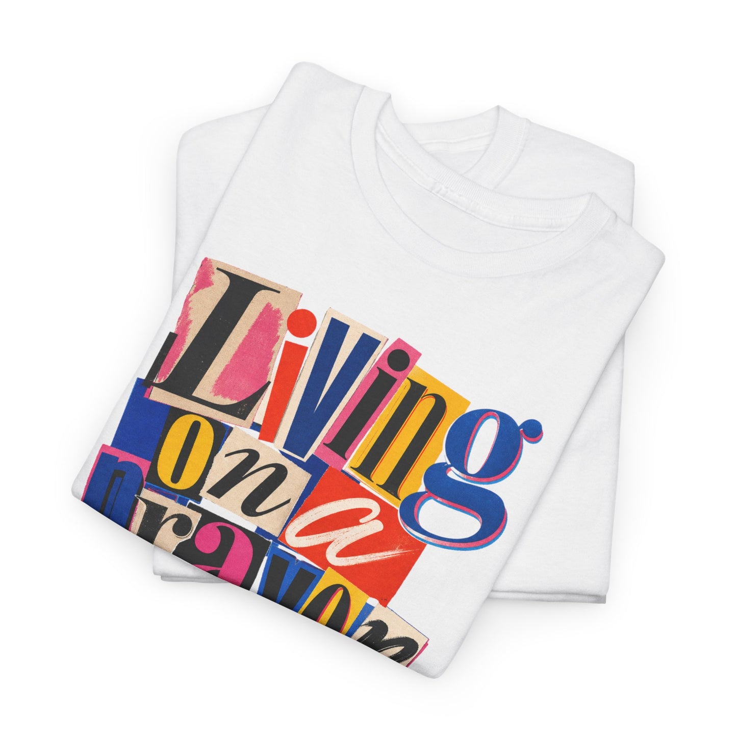 Living On A Prayer Retro Print Tee