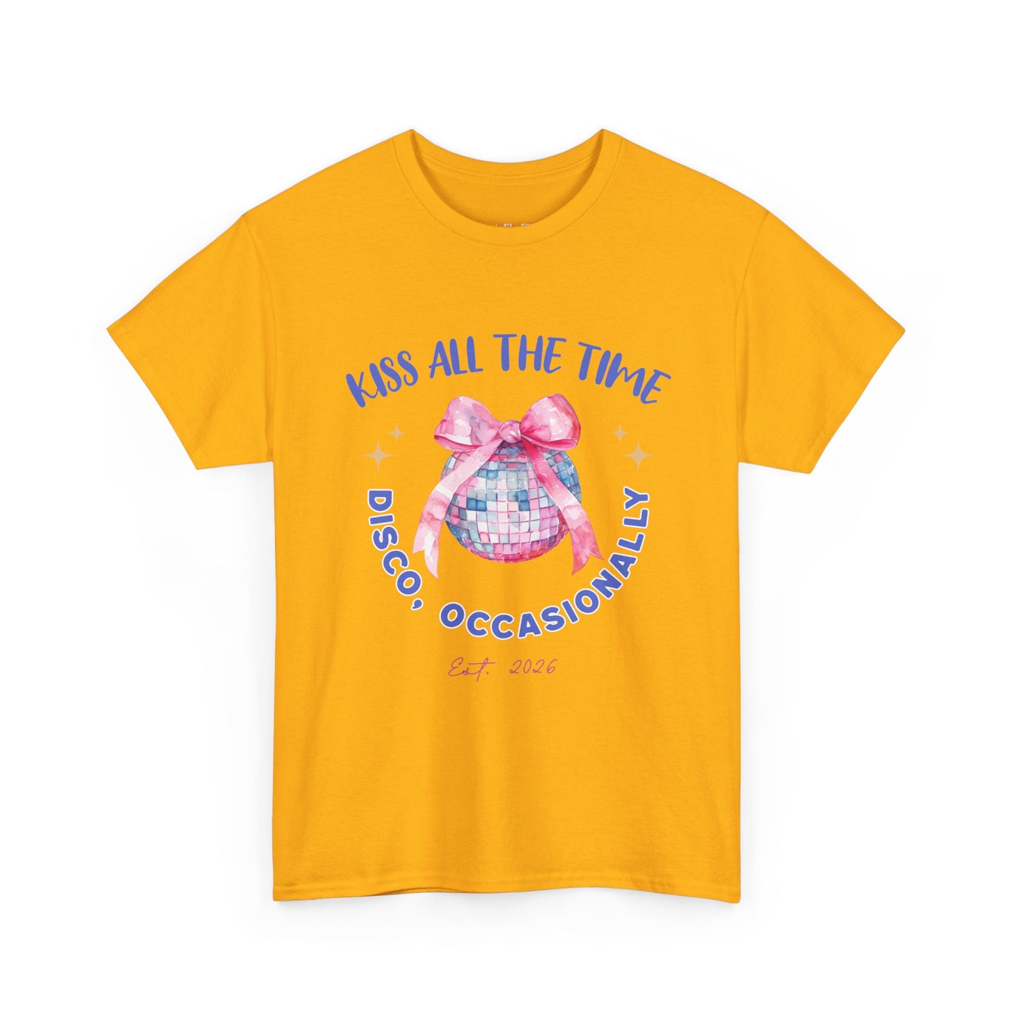 Kiss all the time - Discoball Ribbon T-Shirt