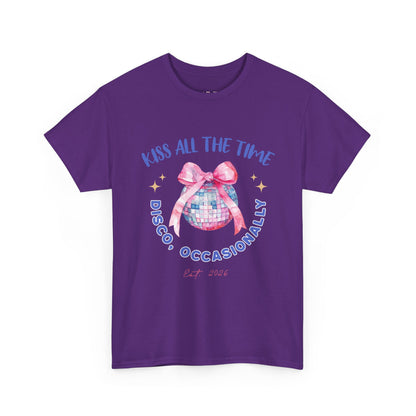 Kiss all the time - Discoball Ribbon T-Shirt