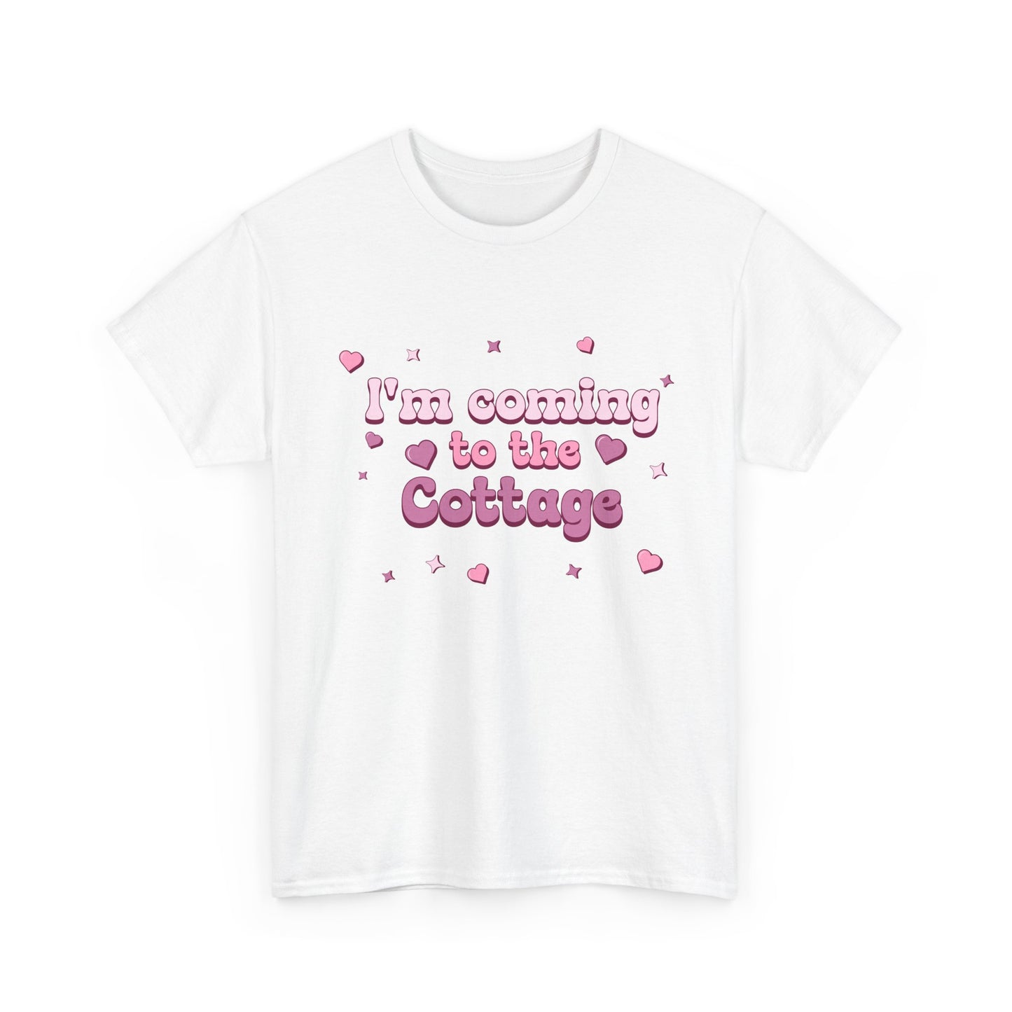 Heated Rivalry - I'm Coming To The Cottage T-Shirt (Pink)