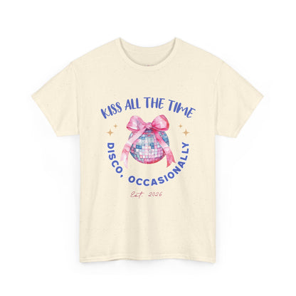 Kiss all the time - Discoball Ribbon T-Shirt