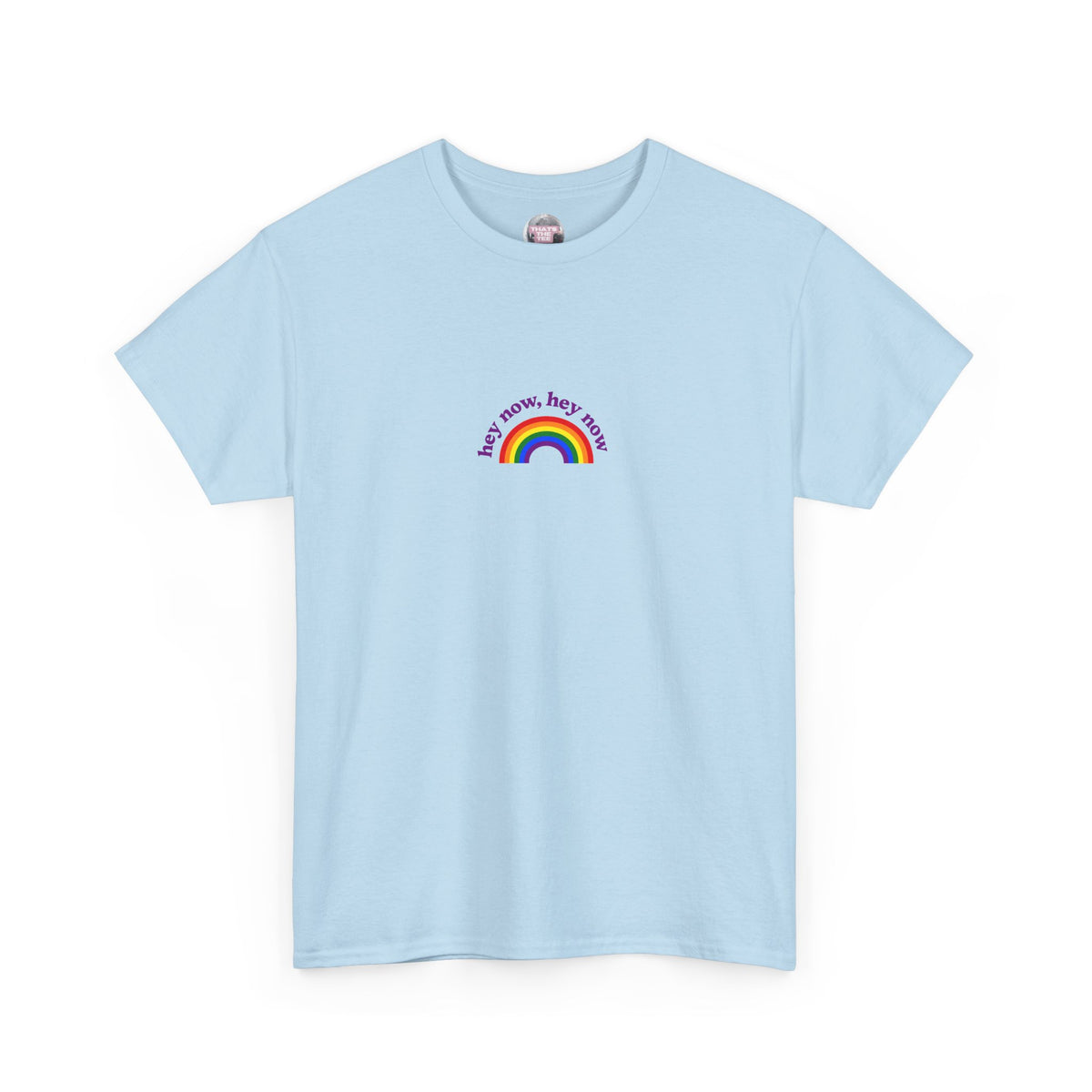 What Dreams Are Made Of lyric with bright rainbow artwork on a unisex t-shirt