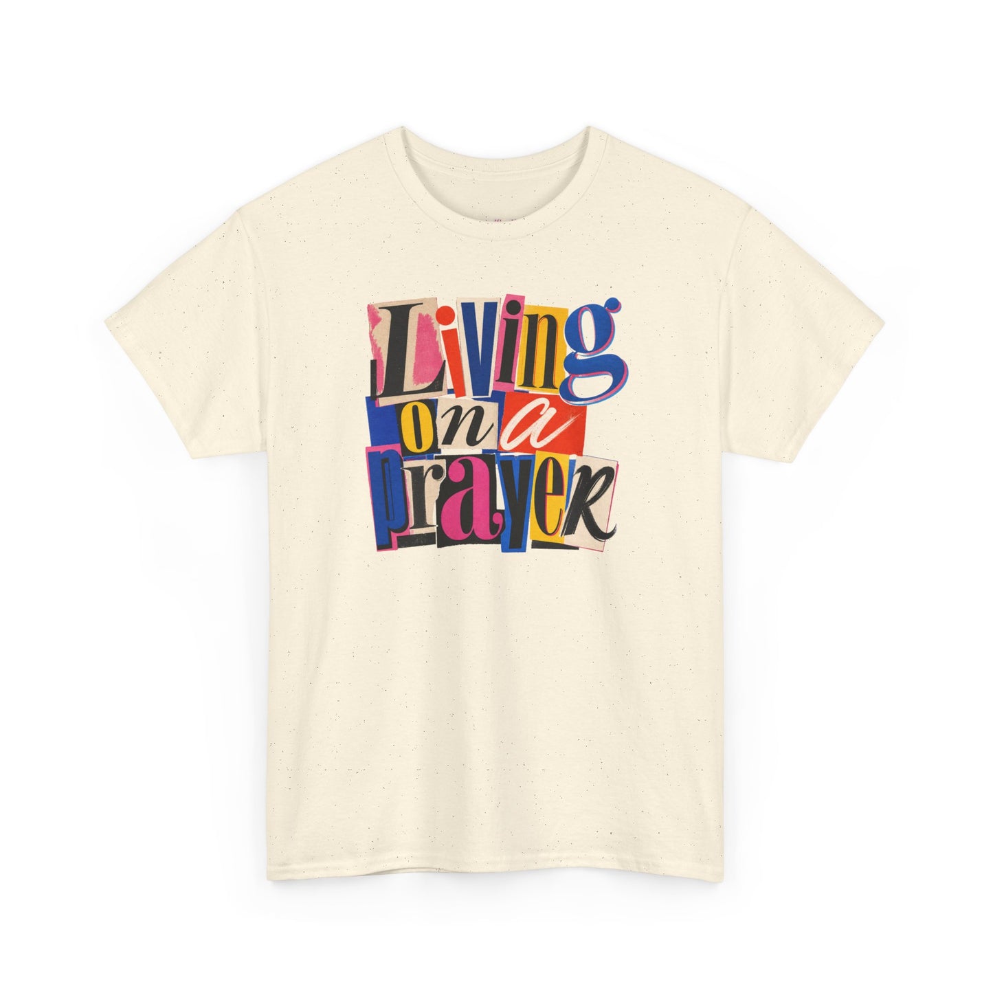 Living On A Prayer Retro Print Tee