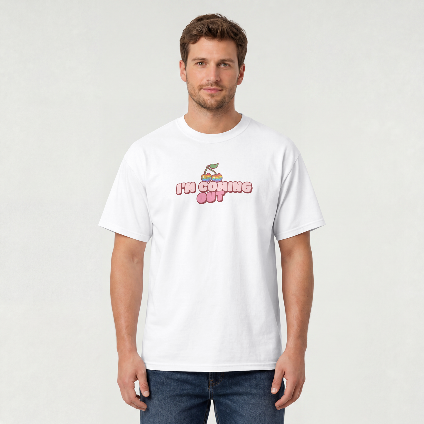 I'm Coming Out Rainbow Cherries Tee