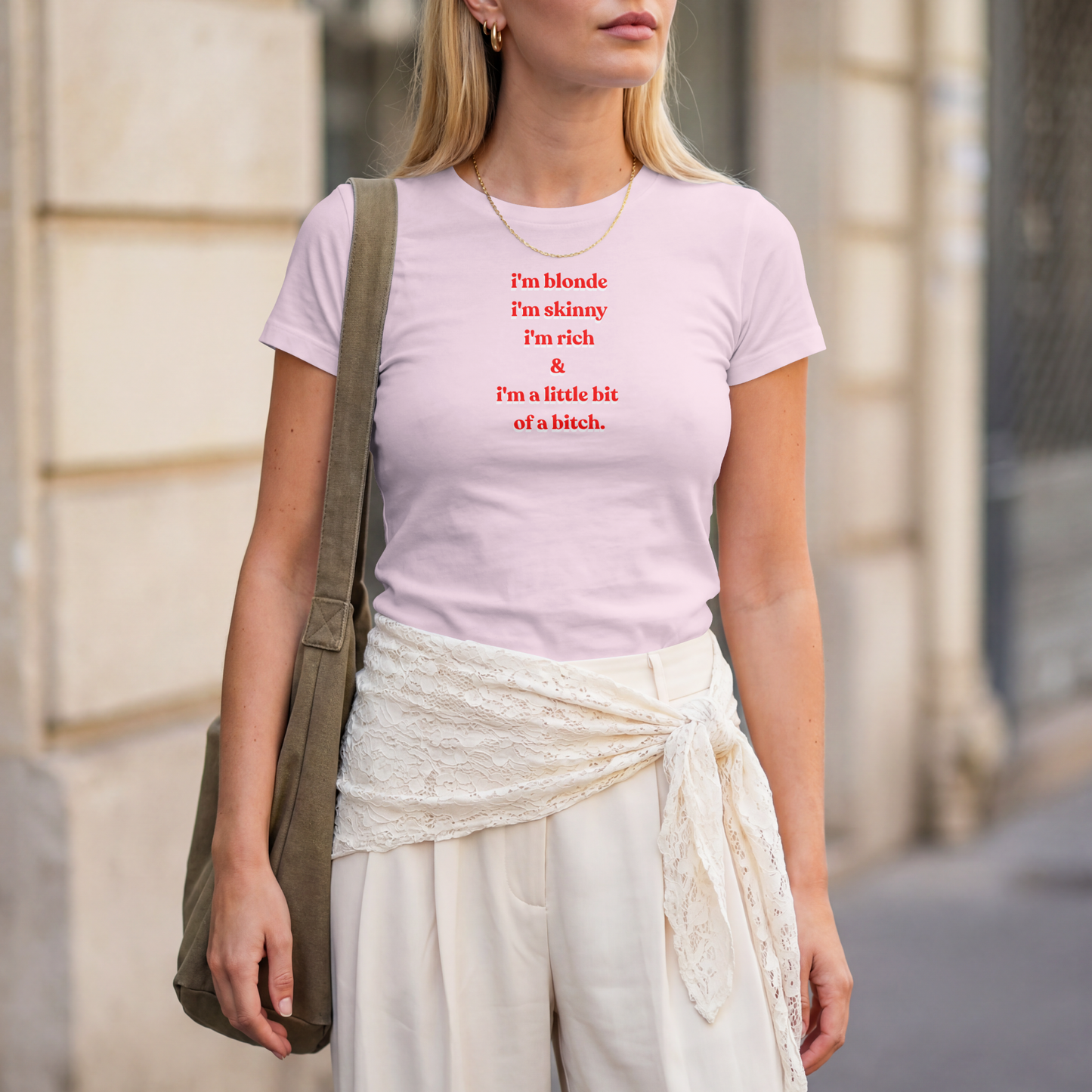 Donatella Lyrics Blonde Tee
