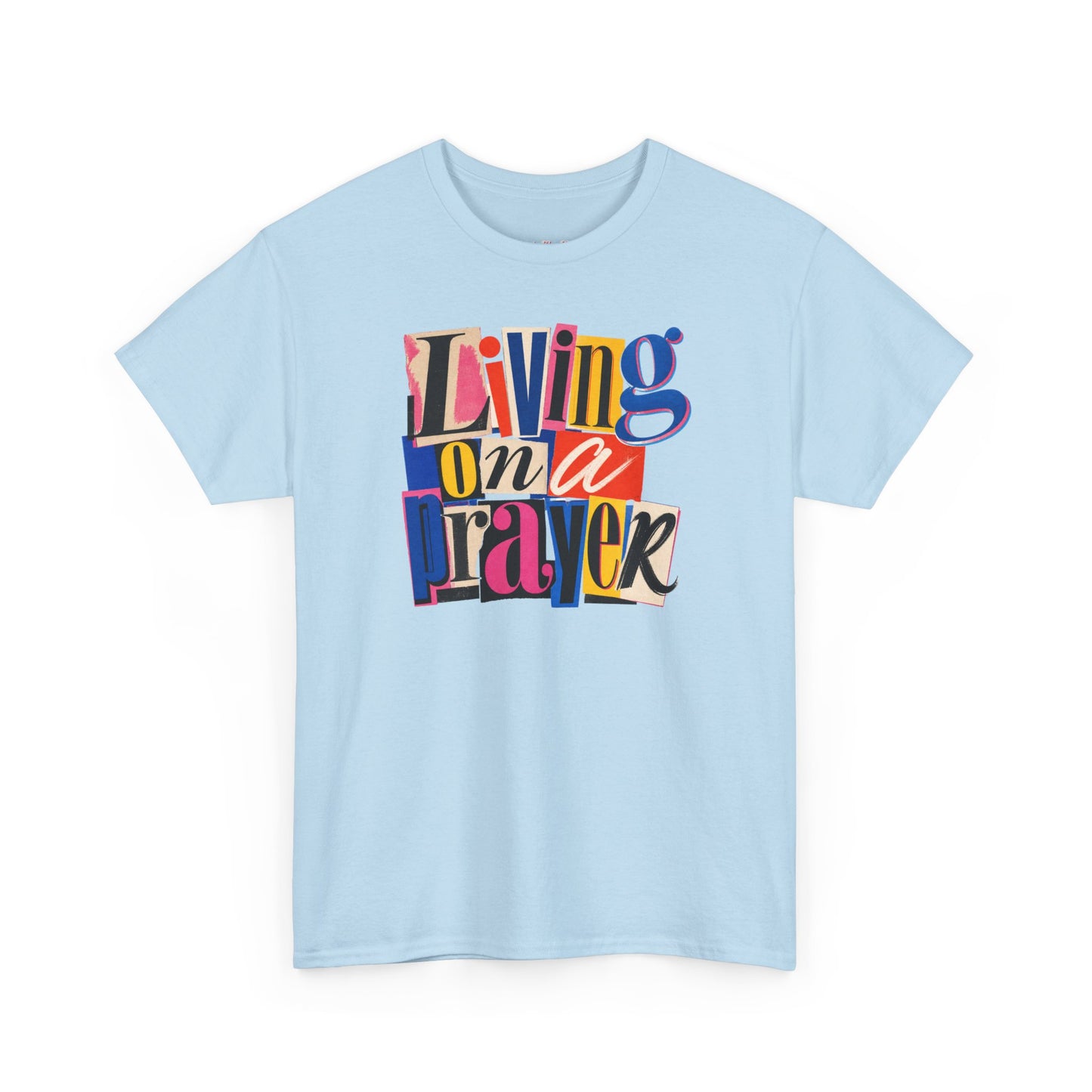 Living On A Prayer Retro Print Tee