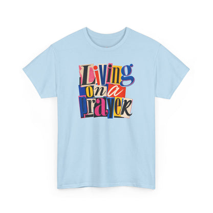 Living On A Prayer Retro Print Tee