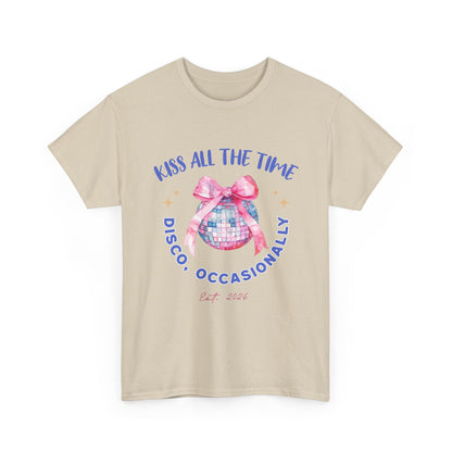 Kiss all the time - Discoball Ribbon T-Shirt