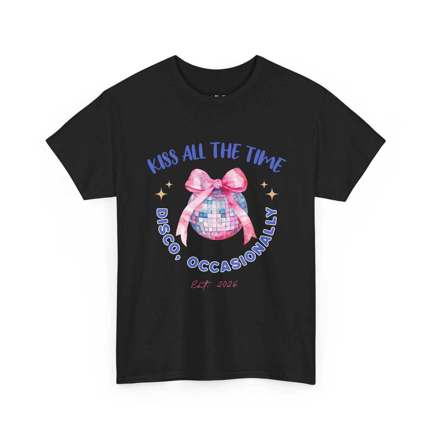 Kiss all the time - Discoball Ribbon T-Shirt