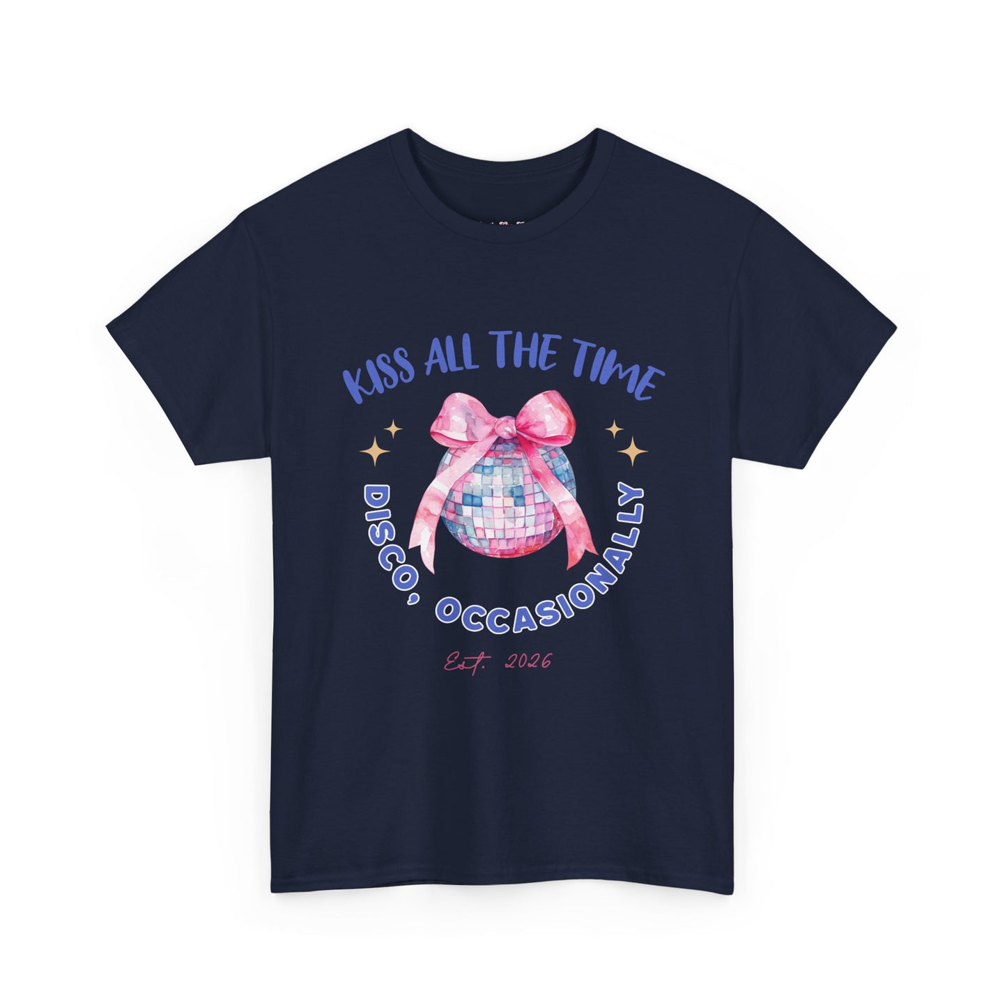 Kiss all the time - Discoball Ribbon T-Shirt
