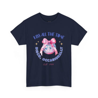 Kiss all the time - Discoball Ribbon T-Shirt