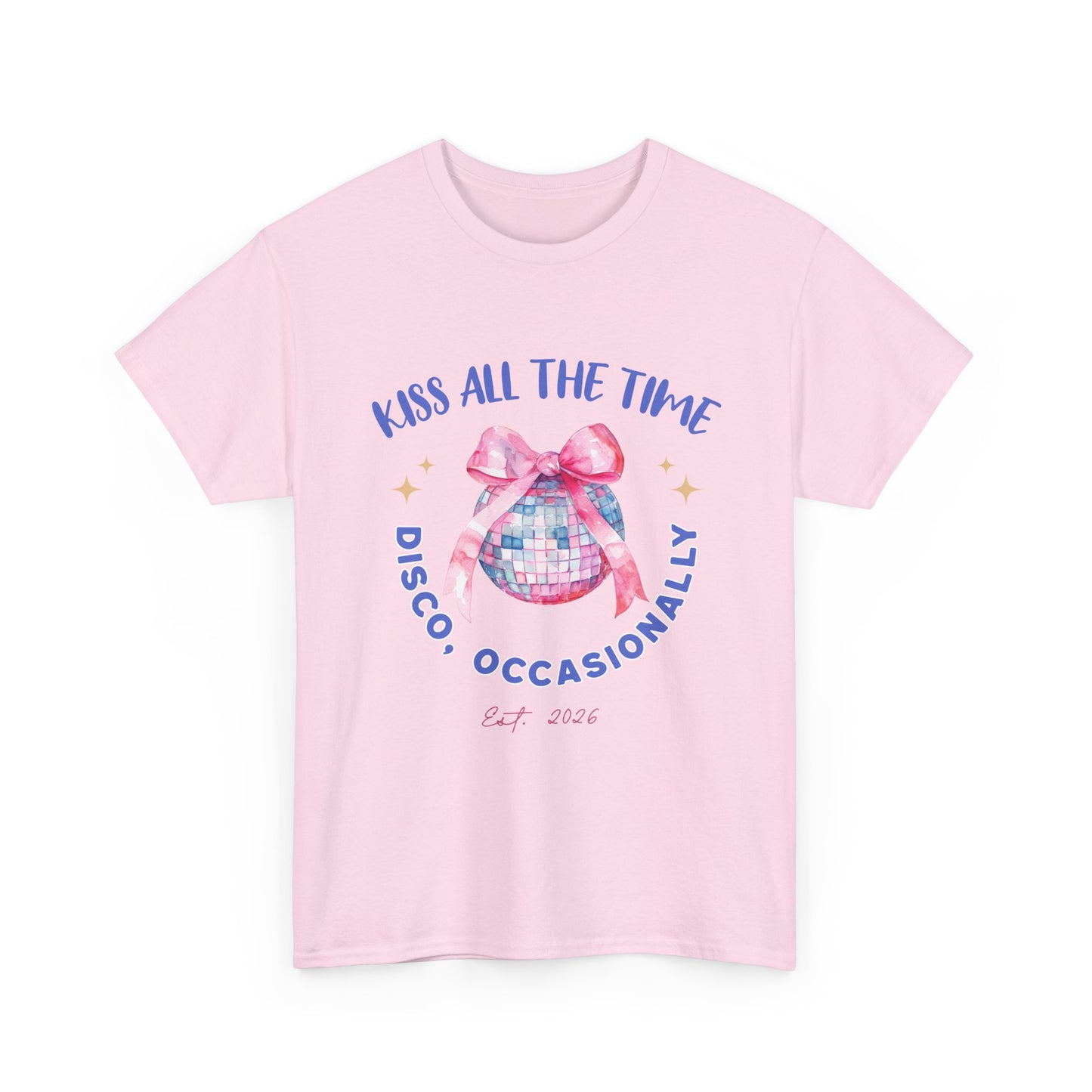 Kiss all the time - Discoball Ribbon T-Shirt