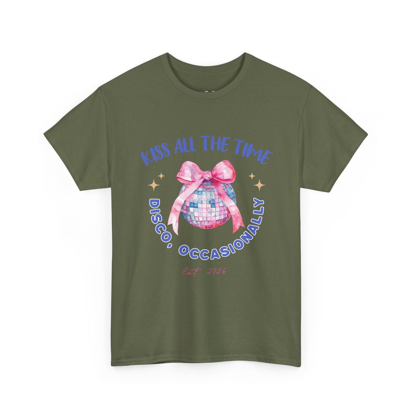 Kiss all the time - Discoball Ribbon T-Shirt