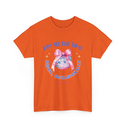 Kiss all the time - Discoball Ribbon T-Shirt