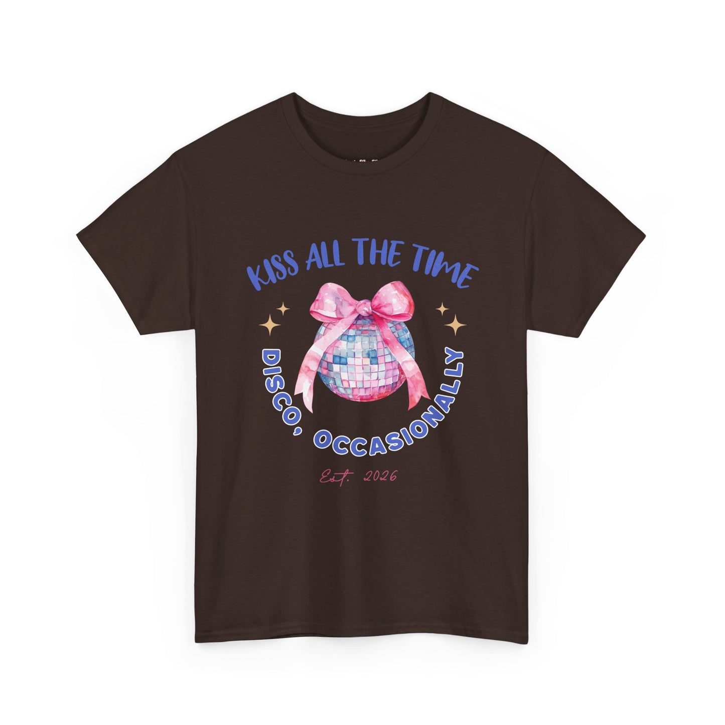 Kiss all the time - Discoball Ribbon T-Shirt