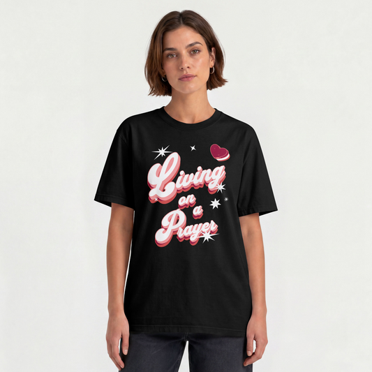 Living On A Prayer Retro Tee