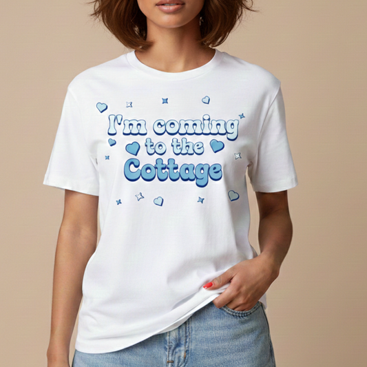 Heated Rivalry - I'm Coming To The Cottage T-Shirt (Blue)